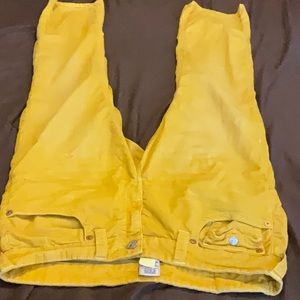 True Religion Yellow Ricky Corduroy Pants